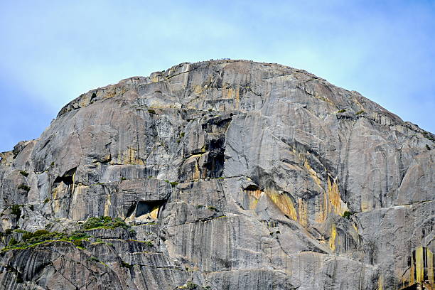 Moro Rock is a prominent landmark and popular hike for visitors in Sequoia National Park in Northern California.