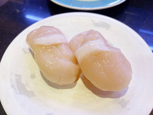 istock Hokkaido Fresh Scallop Nigiri Sushi 2253340384