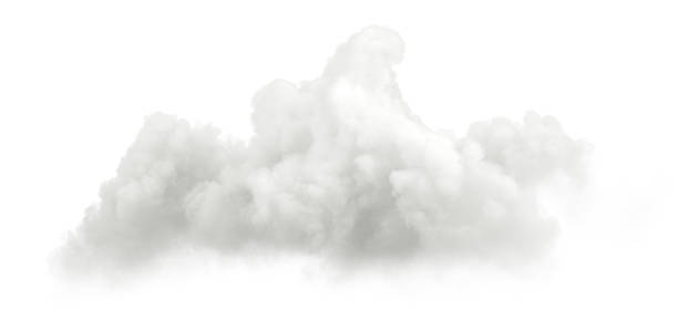 istock Steam white clouds ozone white backgrounds special effect 3d illustration 2253341285