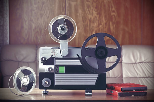 istock Retro 8mm projector and film 2253347769