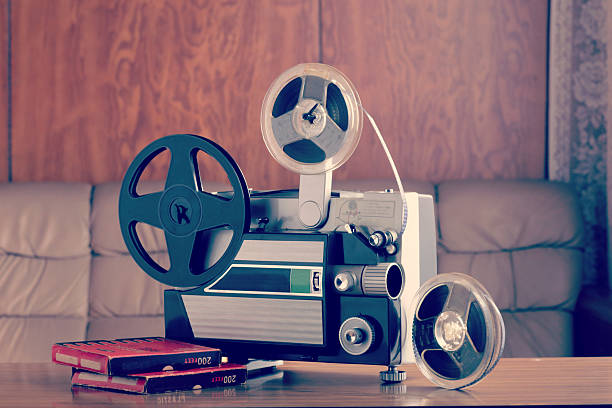 istock Retro 8mm projector and film 2253347773