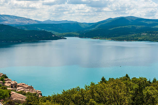 Basse Gorges du Verdon landscape in the Provence in the South of France during a summer day. The Verdon Gorge is a river canyon located in the Provence-Alpes-Côte d'Azur and Var regions.