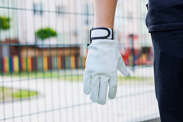 istock Construction gloves. Durable gloves for dirty work. Garden gloves. Rubberized construction gloves. 2253353288