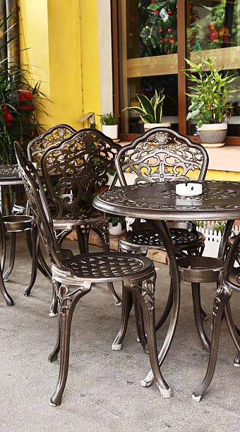 istock Summer cafe tables restaurant interior 2253356223