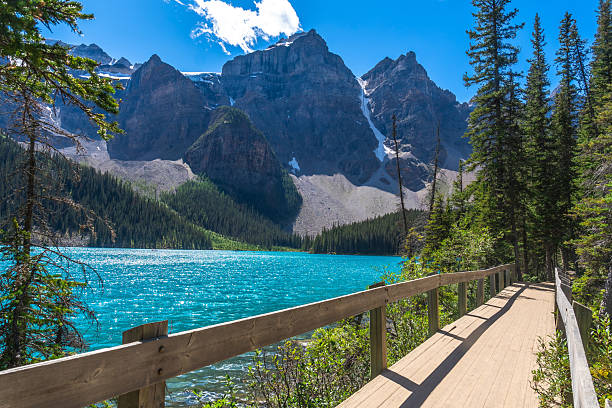 istock Exploring moraine lake in banff national park 2253359728