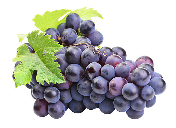 istock Bunch of grapes on a white background 2253363786