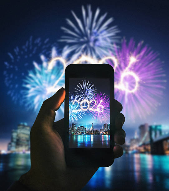 istock fireworks in manhattan taken with the smartphone 2253365720