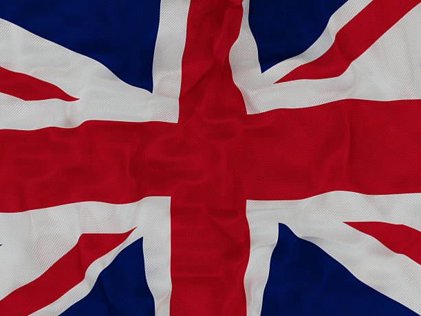 istock Flag of UK On Fabric 2253368352