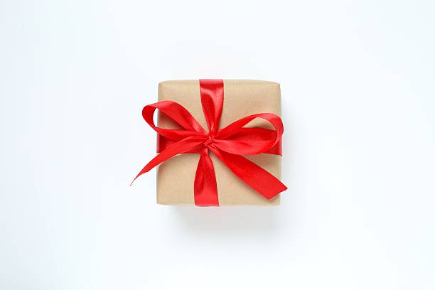 istock Beautiful festive gift box on white background 2253370812