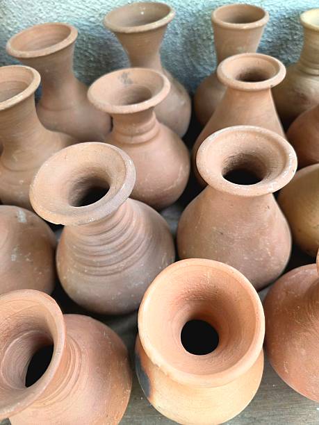 Beautiful handmade earthenware pottery made from terracotta clay