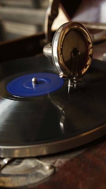 istock Vintage gramophone playing vinyl record 2253376998