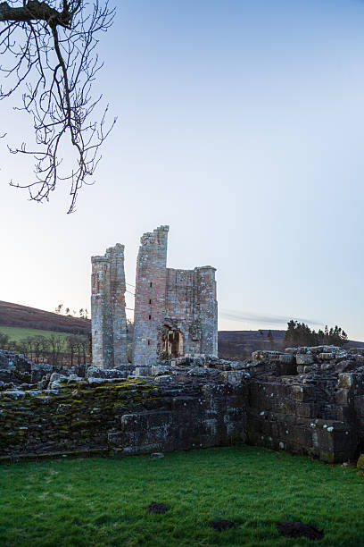 istock Edlingham Castle, Northumberland At Dawn. Edlingham Castle is a small castle ruin, having scheduled monument and Grade I listed building status, in the care of English Heritage. 2253377704