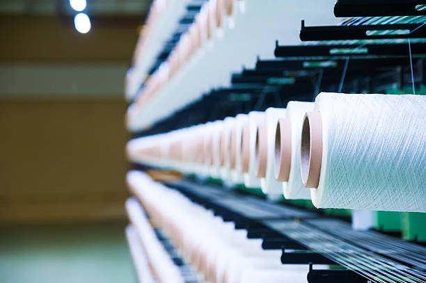 istock Industrial fabric production line 2253377710