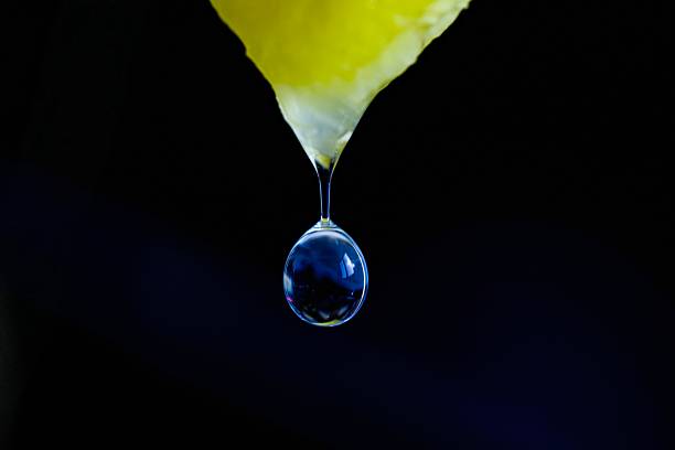 The moment the water droplet fell
