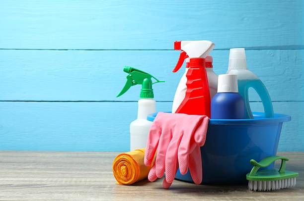 istock Many different house cleaning products on the table 2253378110