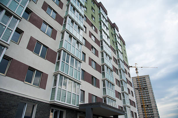 istock Brand new apartment building 2253378137