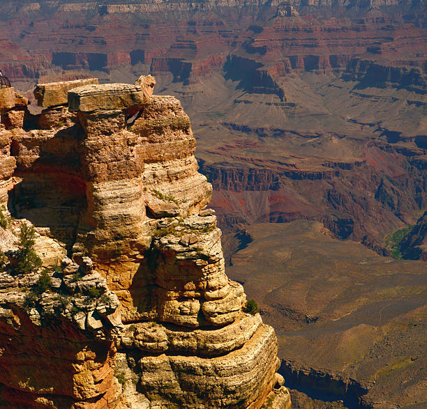 Hazy Sky Day Late afternoon in the Grand Canyon Arizona