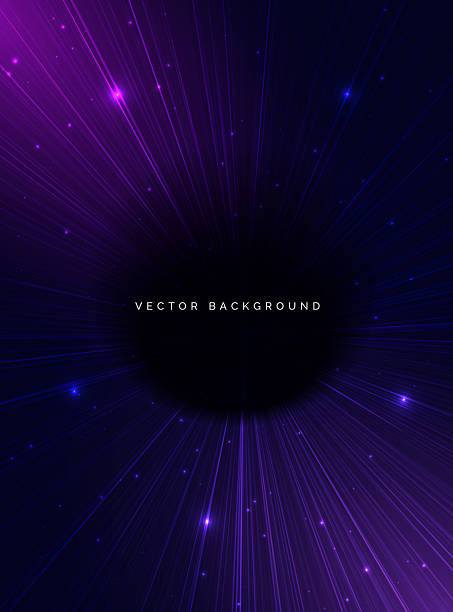 istock Abstract speed lines glowing blue and pink on dark background. Speed movement concept. 2253380509