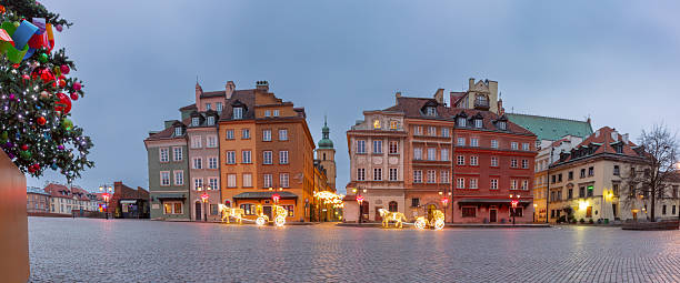 istock Christmas square decorations in Warsaw, Poland 2253380640