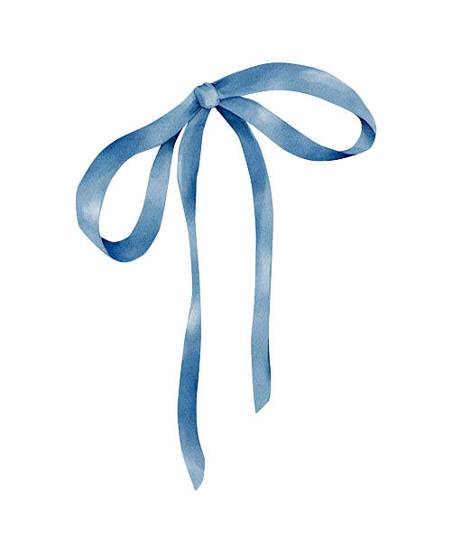 istock Watercolor blue ribbon bow isolated clipart. Hand painted decorative illustration for gift wrapping, invitations, greeting cards, branding, packaging design and creative decorative projects. 2253385633