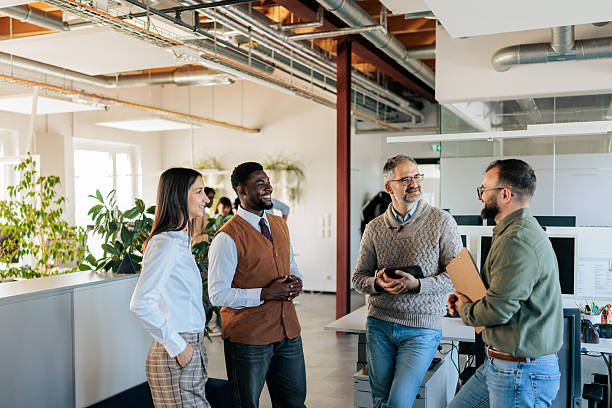 istock Business Colleagues Having a Discussion in the Office 2253388737
