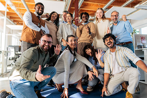 istock Diverse Team Portrait with Smiling Colleagues 2253390629