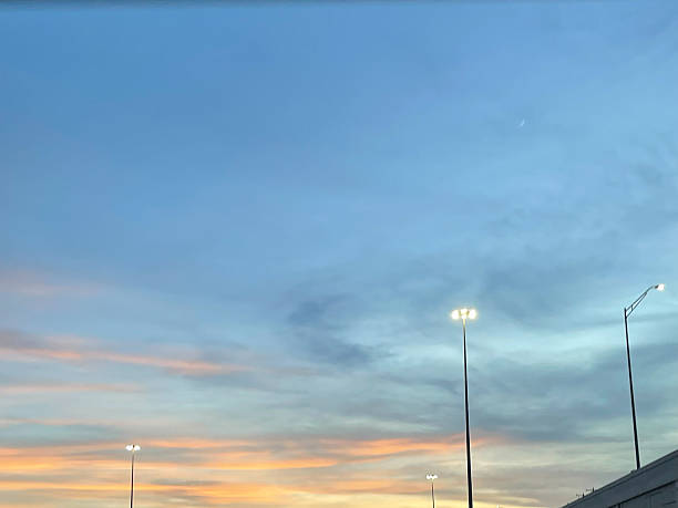 istock Beautiful partly cloudy sky at sunset 2253391396