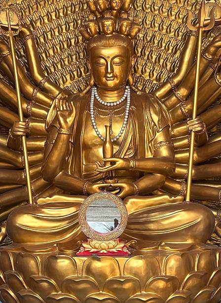 Big buddhist statue at Koh Samui island in Thailand, close up