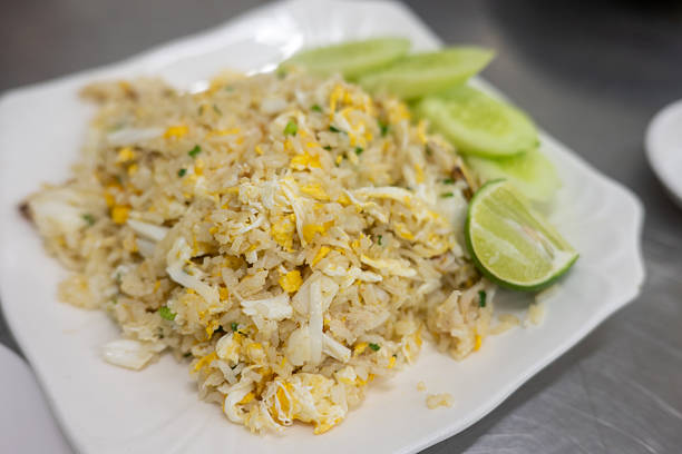 Thai style fried rice with crab meat
