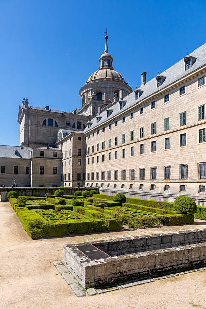istock Royal Monastery With Formal Boxwood Garden View 2253404414
