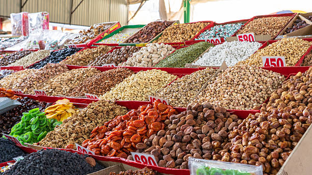 istock Breads and Nuts for Sale in Osh Bazaar 2253407492
