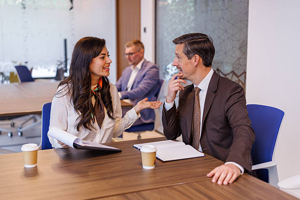 istock Business professionals discussing project during office meeting 2253408926