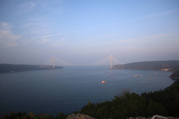 Istanbul, Turkey - November 8, 2025: Yavuz Sultan Selim Bosphorus Bridge in Istanbul, Turkey.