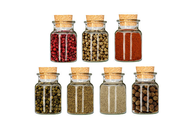 istock type of pepper  in glass container isolated on white background 2253420668