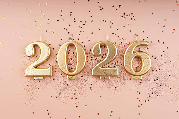 istock New Year 2026 Holiday Flat Lay with Glitter 2253424844