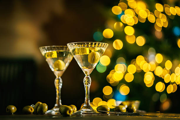 istock Martini Cocktail with Olive in a Luxurious Setting 2253426887