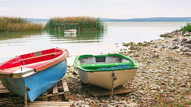 istock Old boat on lake Balaton Hungary 2253428145