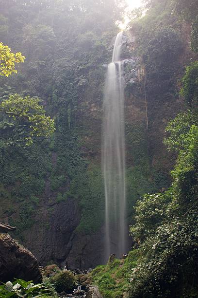 istock Natural Beauty of West Java Featuring Towering Waterfall and Serene Forest Atmosphere 2253430559
