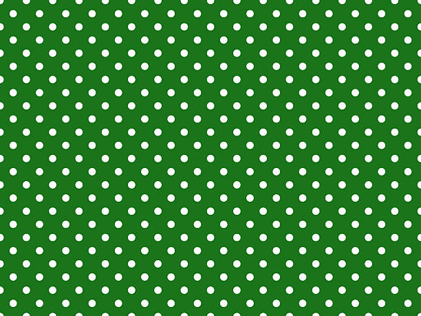 istock Illustration of a green and white polka dot background 2253435592