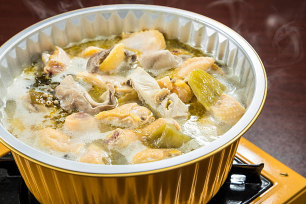 istock spicy fish hot pot with chili oil 2253444251