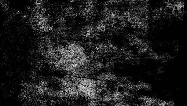 istock Aged black and white grunge texture with distressed, rough surface and abstract patterns 2253460753