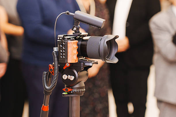 istock Camera set up for capturing moments at a gathering 2253461400