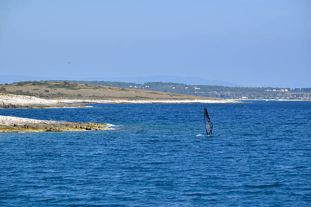 Blue sea sailing regatta, nautical spectacle sport sailing competition among yacht club participants symbolizing spirit of maritime sailing challenge, yacht racing hobby