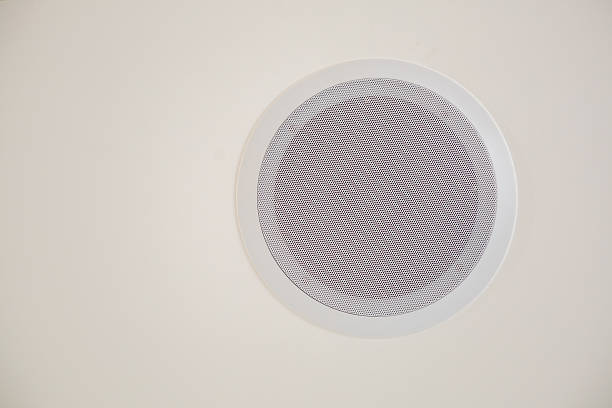 istock There is a white circular air vent installed on a pristine white wall 2253477221