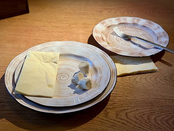 Rustic Breakfast Setting, Vintage Tableware With Morning Ambiance, Cozy Countryside Table With Simple Culinary Details, Idyllic Rural Table Showcasing Worn Ceramic Dishes And Morning Light