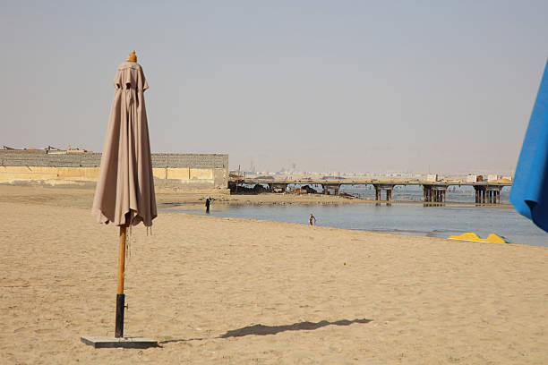 Sharm El-Sheikh, Egypt: vintage cafe in Arabian style with umbrellas