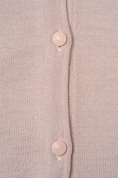 istock Beige Cardigan with Ribbed Texture and Buttons 2253485015