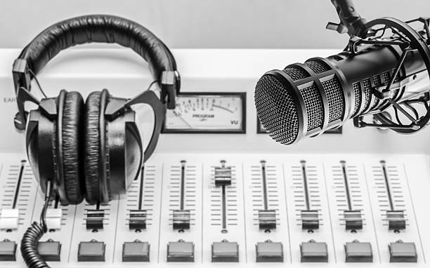 istock Professional microphone and sound mixer 2253494682