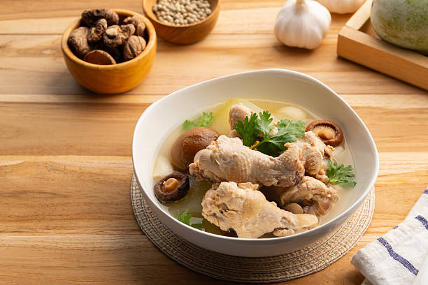 istock Winter Melon with Chicken wings (drumettes) and preserved lime soup 2253498082