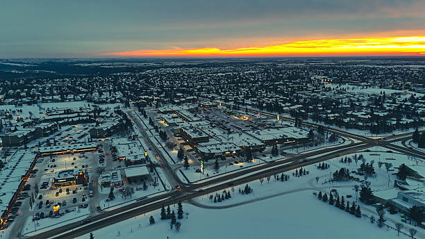 istock Snowy Edmonton Neighborhoods from Drone 2253502661